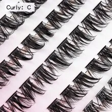 Bộ mở rộng lông mi Huicop tự nhiên Bộ mở rộng lông mi Wispy DIY 200 chiếc Bộ mở rộng lông mi C Curl Cluster Phần mở rộng lông mi Bộ lông mi riêng lẻ với liên kết lông mi và nhíp gắn lông mi - Hồng - Xem 4