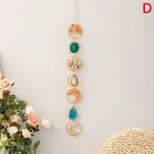 1 pieza Atrapasueños de cristal de 7 chakras, Colgante de pared del Árbol de la Vida de 6 chakras, Sanadores de cristal y gemas Reiki, Colgante para yoga y meditación, decoración para ventanas del hogar, piedras naturales en bruto, decoración del hogar, decoración de habitación, decoración de pared