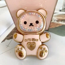 电镀防震手机壳 + DIY树脂爱心 + 电镀隐藏式支架彩虹熊 + 全套手机壳，兼容 16、 15、 12 Pro Max、 13 Pro Max、 13、 14、 11、 12 Pro、 XS、 XR、 78P、 78GES2，兼容三星A13 4G、A22、A21S、A51 4G、S22 Ultra、A33 5G、A53、A23、S23 Ultra、S24、S23、A73，兼容三星、红米、OPPO、摩托罗拉等品牌手机，国际版，非国内版。 - 粉色 - 查看 6
