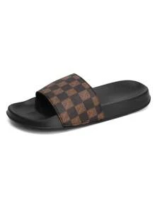 Men's Casual Slippers, Summer Comfortable Lightweight Open-Toe Slip-Ons, Fashionable Outdoor Beach Sandals