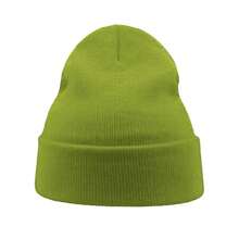 Atlantis Wind Double Skin Beanie With Turn Up (Lime) - Lime Green - View 3