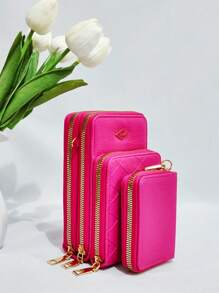 Women Crossbody - Màu Hồng Tươi - Xem 4