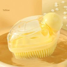 Bath Brush Scrubber Soft Silicone Pet Shower Grooming Shampoo Massage Dispenser For Short Long Haired Dogs And Cats