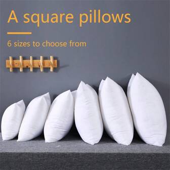 1入組白色枕芯，柔軟蓬鬆的抱枕，適用於沙發、床、臥室或旅行的家居裝飾