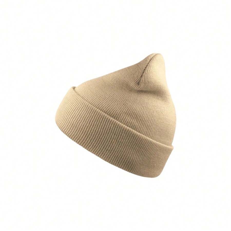 Atlantis Wind Double Skin Beanie With Turn Up (Beige) - Beige - View 1