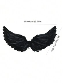 1pc Angel Demon Feather Wings Personalized Costume Prop, Suitable For Holidays, Performances, Cosplay Halloween Halloween Accessories