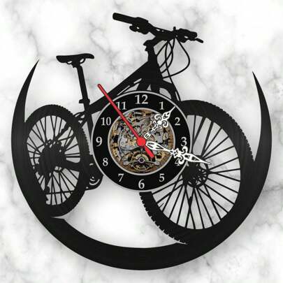 Relógio Parede Bicicleta Mountain Bike Mtb Disco Vinil