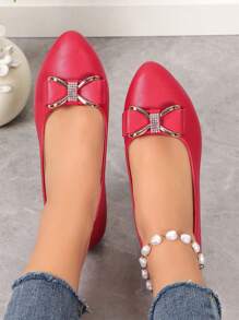 Women's Flat Shoes, Casual And Fashionable Shoes For Women With Rhinestones