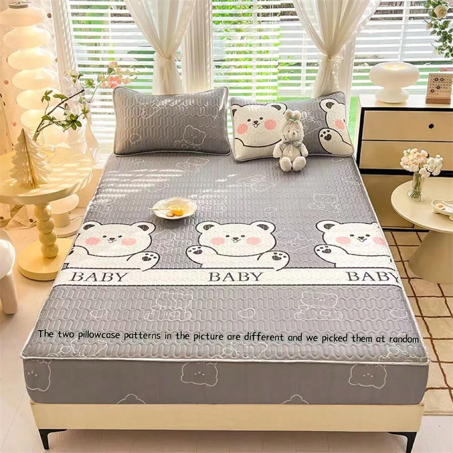 1pair Latex Pillowcases, Antibacterial And MiteProof, A Grade Cartoon