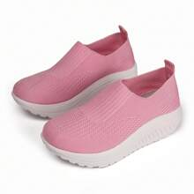 Women's Slip On Breathable Walking Shoes Comfort Fitness Wedge Platform Sneakers Quick Upgrade Sneaker