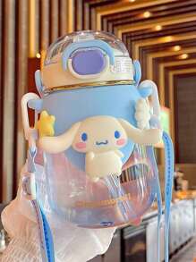 Sanrio Christmas Decoration 1Pc 820ml Large Capacity Water Bottle Portable Straw Water Cup Outdoor Sports Fitness Gift (Some Parts May Be Random),Cinnamoroll,Kuromi,Hello Kitty