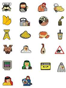 22 件美味的 Worly 包饰，适用于鞋带、沙滩包、生日派对礼物。