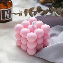 1pc 3D Candle Silicone Mold Non-Stick Bubble Aroma Candle Mold For Creating Gypsum Craft & Gift - White - View 5