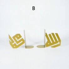 1 对现代漆器书挡 - 流行文化主题装饰人物，用于书柜展示和装饰