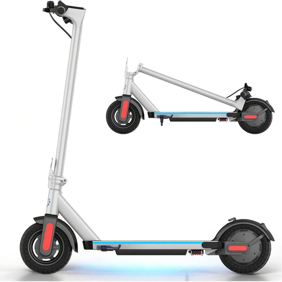 Devo Electric Scooter, 2025 Miles Range & 20 MPH Speed, 10" Tires, 500W Cruise Control Electric
