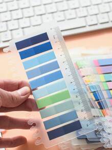 7400pcs Total, 37 Packs Of Neon Pastel Colored Index Tabs, 200 Transparent Waterproof Sticky Notes Per Pack, Office Reading Memo Stickers, Reusable And Waterproof,School Supplies,Back To School