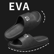 Nuevos zapatos de verano para hombres con diapositivas de moda para mujeres con suelas suaves de Eva, ideales para exteriores, playa, ocio, baño interior de hombres y mujeres, resistentes al deslizamiento