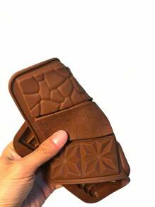 1入組6合1可拆分矽膠巧克力棒模具，矽膠模具適用於蠟燭融化、不粘自製蛋白質和能量棒模具 - 彩色 - 查看 3