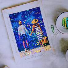 50 Blatt Zerbrochenes Glas Holografischer Aufkleber Papier 2.9*4.1 Inch Glitzer Klar Holografisches Überlaminierungsfilm Selbstklebende Vinyl Blätter Schulanfang, Schulanfang, Schulmaterial