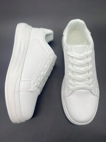 Paar Sneakers für Männer/Frauen, weiße Board Schuhe Frühling/Sommer Neue Freizeitschuhe für Studenten Sportschuhe 36-42 große Größe, rutschfeste Arbeitsschuhe