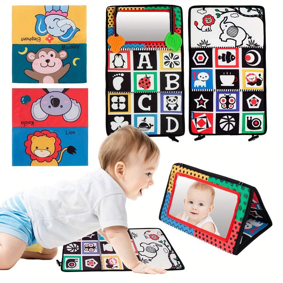 Mirror Toys For Tummy Time,Black And White High Contrast Brain