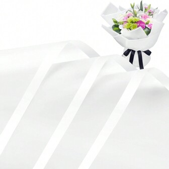 5 coli de hârtie de împachetat flori - hârtie de ambalare pentru cadouri florale impermeabile pentru meșteșuguri DIY, hârtie de ambalare pentru consumabile de florărie pentru cadou de nuntă, ziua de naștere, Crăciun, Ziua Îndrăgostiților