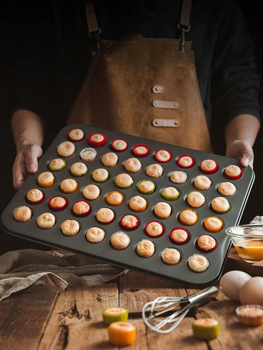 48個迷你蛋糕模具，松糕紙杯烤盤，馬芬烘焙工具，戚風蛋糕烤箱烘焙用品