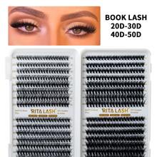 RITALASH RITALASH 640PCS Lash Clusters Book DIY Eyelash Extensions  Clusters Lashes Book  D Curl LASH Mega Volume Individual Lashes Eyelash Clusters Extensions Wispy Lashes Cluster DIY At Home Lash Clusters, Eyelash Clusters, Individual Eyelashes, Lashes, Fake Lashes
