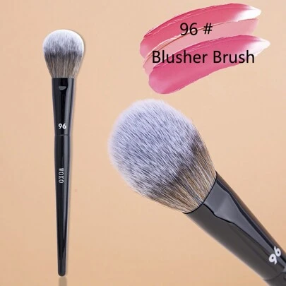 1pc Flat Professional Bronze Blush Brush, Makeup Tool For Blush And Powdered Products,Foundation Brush,Concealer Brush,Blush Brush,Contour Brush,Blush Brush,Bronzer Brush,Powder Brush,Foundation Brush,Blush Brush,Giveaways