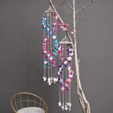 1 Pc Hand-Made Vibrant Shell Wind Chimes-,With 10 Branches And 19 Branches To Choose From, With White And Random Colors For Players, Are Very Suitable For Home, Garden And Beach Decoration, Door Ornaments, Garden Ornaments, Room Ornaments, Bathroom Ornaments And Office Ornaments, And Are Ideal Gifts For Any Occasion.,Home Decor ,Room Decor,Wall Decor Birthday Graduation - White - View 16