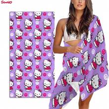 1條沙灘巾，超大號微纖維速乾沙灘巾，柔軟吸水沙灘毯，游泳健身和戶外活動的輕量級毛巾 - 紫羅蘭色 - 查看 5