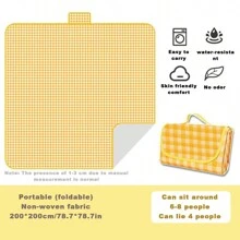 1pc Outdoor Picnic Mat, Waterproof And Moisture-Proof Thickened Mat, Portable Storage Picnic Mat, Camping Mat, Tent Mat