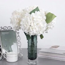 1 bola de flores artificiales de colores de caramelo, perfecta para decoración - Blanco - Ver 10