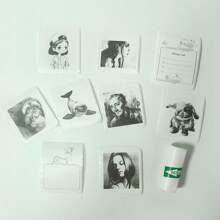 小型熱敏打印機，可打印貼紙熱敏紙張，兼容通用熱敏打印機，可打印圖片、照片、DIY剪貼簿、筆記、清單、便條等。