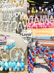 1pc 16Inch Large Silver Letter Balloon Big Size Jumbo Mylar Foil Helium Balloon For Wedding Birthday Party Celebration Decorations Alphabet Silver - Silver - View 3