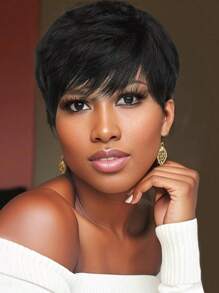 Short Pixie Cut Wigs For Women Glueless Wear And Go Wigs Heat Resistant Short Layered Wigs With Bangs Natural Looking Synthetic Full Wigs With Bangs: Beginner-Friendly Synthetic Wig