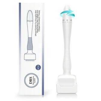 Adjustable Microneedling Derma Stamp, Derma Roller Alternative, Reusable Microneedle Pen With Needle Cover, Skin Care Tools For Face Body, Hair Beard Growth
