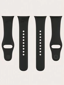 1pc Unisex Solid Color Silicone Watch Band, Compatible With Redmi Watch 3, Suitable For Daily Wear