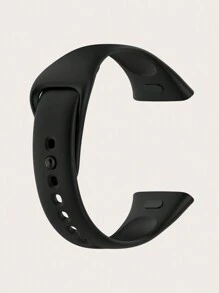 1pc Unisex Solid Color Silicone Watch Band, Compatible With Redmi Watch 3, Suitable For Daily Wear