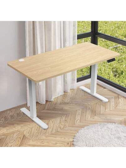 Devoko 120/140/160 Cm Bureau Height Adjustable Shelf Ergonomic Tafel Top Monitor Shelves,St Sit Computer Easy Assembly Home Office view 3