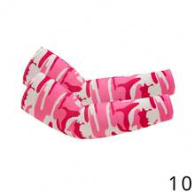 1双时尚牛奶丝防晒男士袖套，适合户外活动，男士礼物 - 彩色 - 查看 14