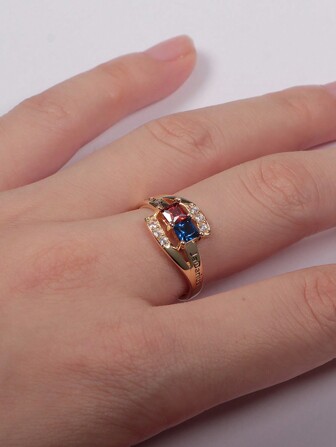 Personalized Square Birthstone Inlaid Engravable Multiple Name Custom Ring, Mother's Day Gift, Valentine's Day Gift, Birthday Anniversary Gift, Christmas Gift, High-End Gift For Friends Classmates Graduation Family,Gold,Stylish,Colorful,Vintage,Hipster,Simple,Y2k,2000s Fashion,Custom,Personalized,Unique,Ideal Gifts For Him,Ideal Gifts For Her,Her,Boyfriend,Girlfriend,Dad,Mom,Family,Friends,For Anniversaries,For Birthdays,For Graduation,For Prom,For Party,Jewelry Women