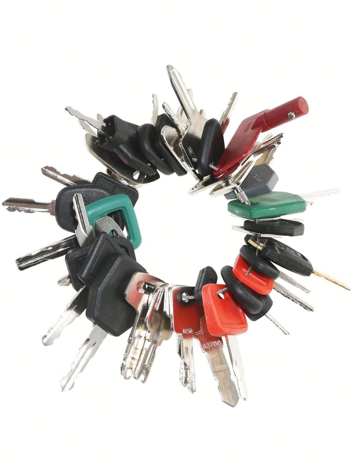 42Pack Ignition Keys Heavy Construction Equipment Ignition Keychain