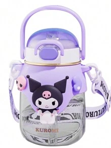Sanrio Christmas Decoration 1Pc 820ml Large Capacity Water Bottle Portable Straw Water Cup Outdoor Sports Fitness Gift (Some Parts May Be Random),Cinnamoroll,Kuromi,Hello Kitty