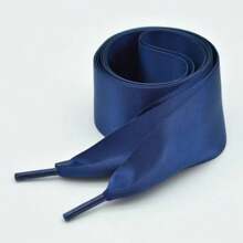 1 Pair Flat Satin Ribbon Shoelaces Colorful Silk Shoestrings Wide Shoe Laces For Sneakers Skate Shoes Boots Sport Shoes