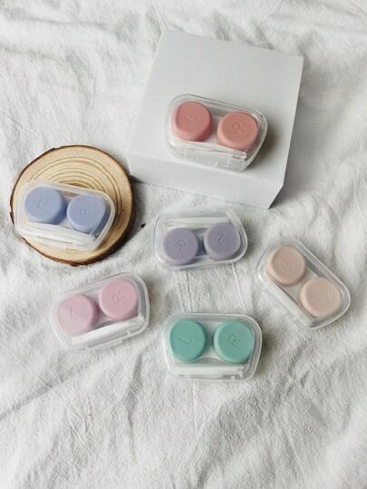 XIANG YU 1/3/5 Stück Kontaktlinsenbehälter in Bonbonfarben, kompakt und tragbar, bunter Kontaktlinsenbehälter, klarer Kontaktlinsenbehälter, tragbares Mini-Kontaktlinsen-Aufbewahrungsset für unterwegs und Zuhause, Kontaktlinsen für Augen, farbige Kontaktlinsen für Halloween