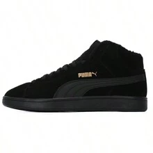 Puma 2026 New SMASH V2 Mid-Top Casual Sneakers With Lining, Style 375870, Unisex - Black - View 5