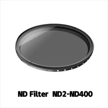 I-Boxine ND2-ND400 ND變焦中性密度濾鏡67mm 82mm 49mm 52mm 58mm 72mm 77mm 55mm，適用於相機鏡頭 - 49 - 查看 1