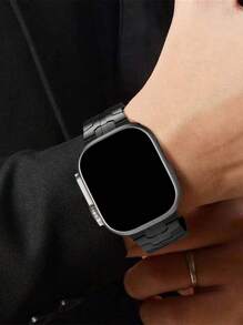 Dây đeo đồng hồ bằng thép không gỉ tương thích với Apple Watch Dây đeo đồng hồ nam và nữ thời trang cao cấp gia công chính xác bằng thép không gỉ 316 với khóa bướm bằng kim loại Dây đeo đồng hồ phong cách Mecha tương thích với Apple Watch 38/40/41/42/44/45/46/49mm Dây đeo đồng hồ doanh nhân tương thích với Apple Watch Ultra/11/10/9/8/7/6/5/4/3/Se Dây đeo đồng hồ thay thế Dây đeo đồng hồ siêu bền Bộ điều chỉnh dây đeo đồng hồ miễn phí - màu đen - Xem 6