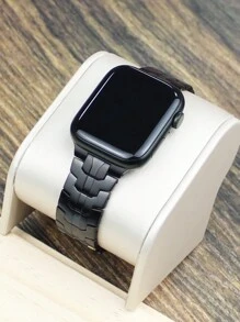 Dây đeo đồng hồ bằng thép không gỉ tương thích với Apple Watch Dây đeo đồng hồ nam và nữ thời trang cao cấp gia công chính xác bằng thép không gỉ 316 với khóa bướm bằng kim loại Dây đeo đồng hồ phong cách Mecha tương thích với Apple Watch 38/40/41/42/44/45/46/49mm Dây đeo đồng hồ doanh nhân tương thích với Apple Watch Ultra/11/10/9/8/7/6/5/4/3/Se Dây đeo đồng hồ thay thế Dây đeo đồng hồ siêu bền Bộ điều chỉnh dây đeo đồng hồ miễn phí - màu đen - Xem 4